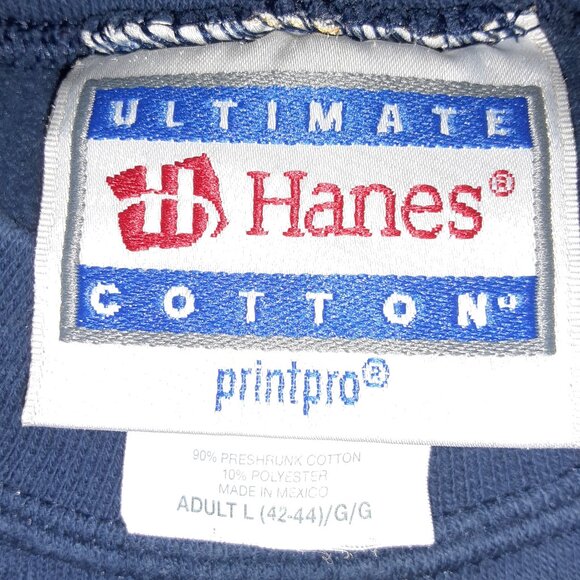 NRA Life Member Sweatshirt *Dark Blue * Eagle * Long Sleeve * Roomy Sz L (or XL) - Picture 9 of 10